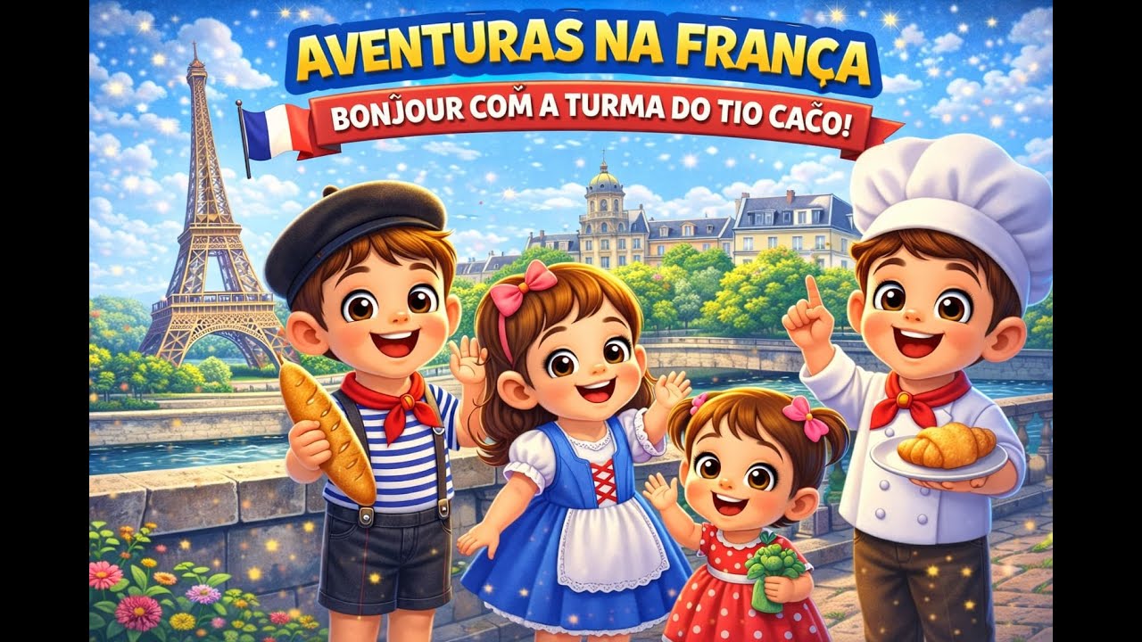 Aventuras na França – Bonjour com a Turma do Tio Caco!