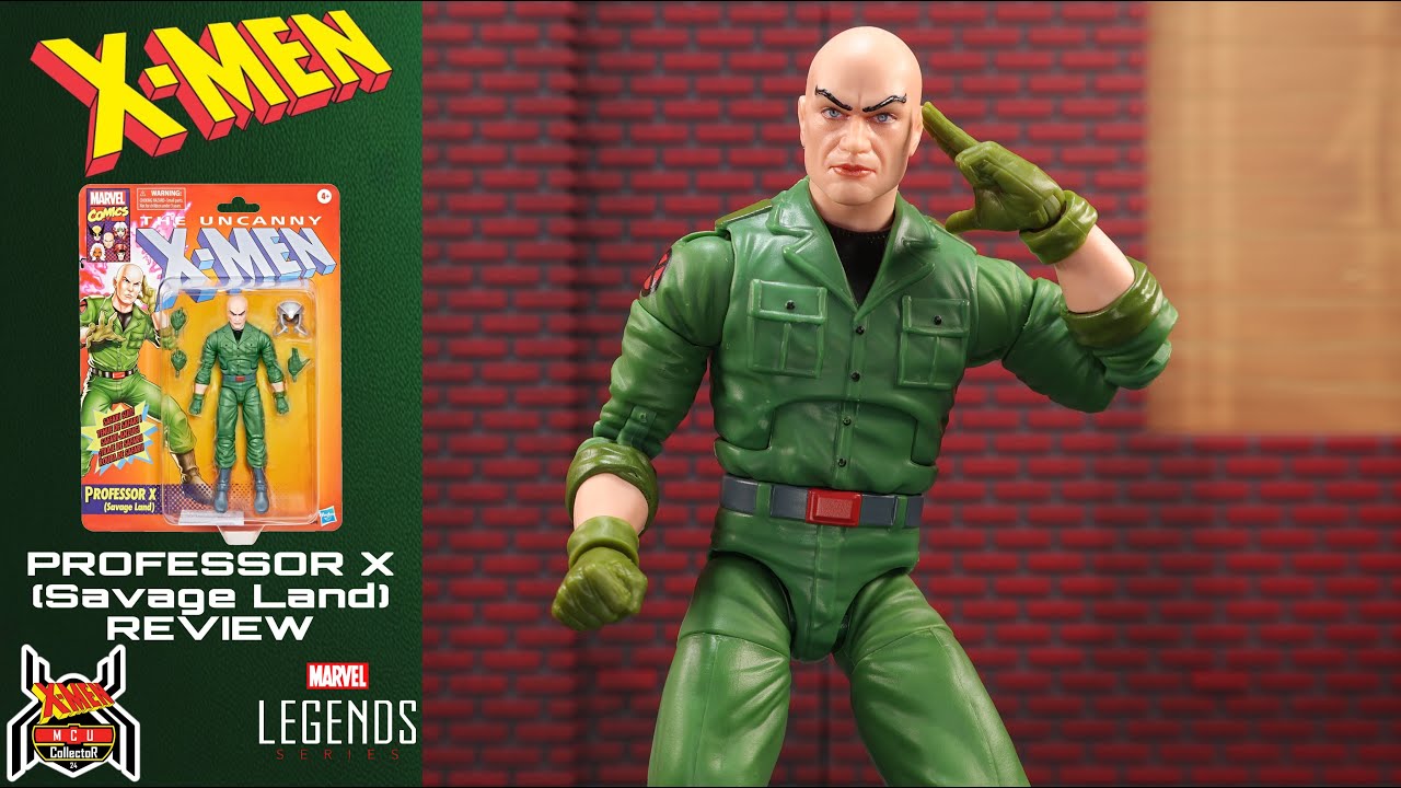 Marvel Legends PROFESSOR X Savage Land Charles Xavier Retro X-Men Comic Figure Review