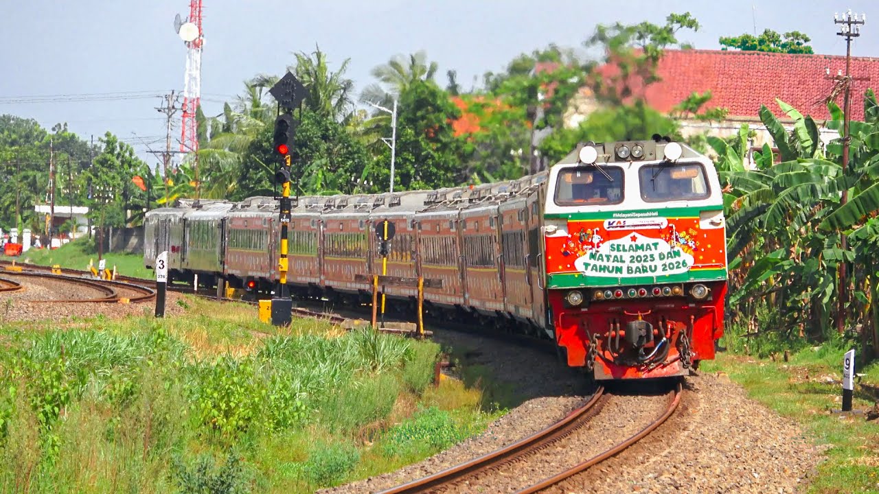 KERETA API PANJANG‼️ MENEMUKAN 21 KERETA API MELINTASI PERCABANGAN DAN PERLINTASAN KROYA