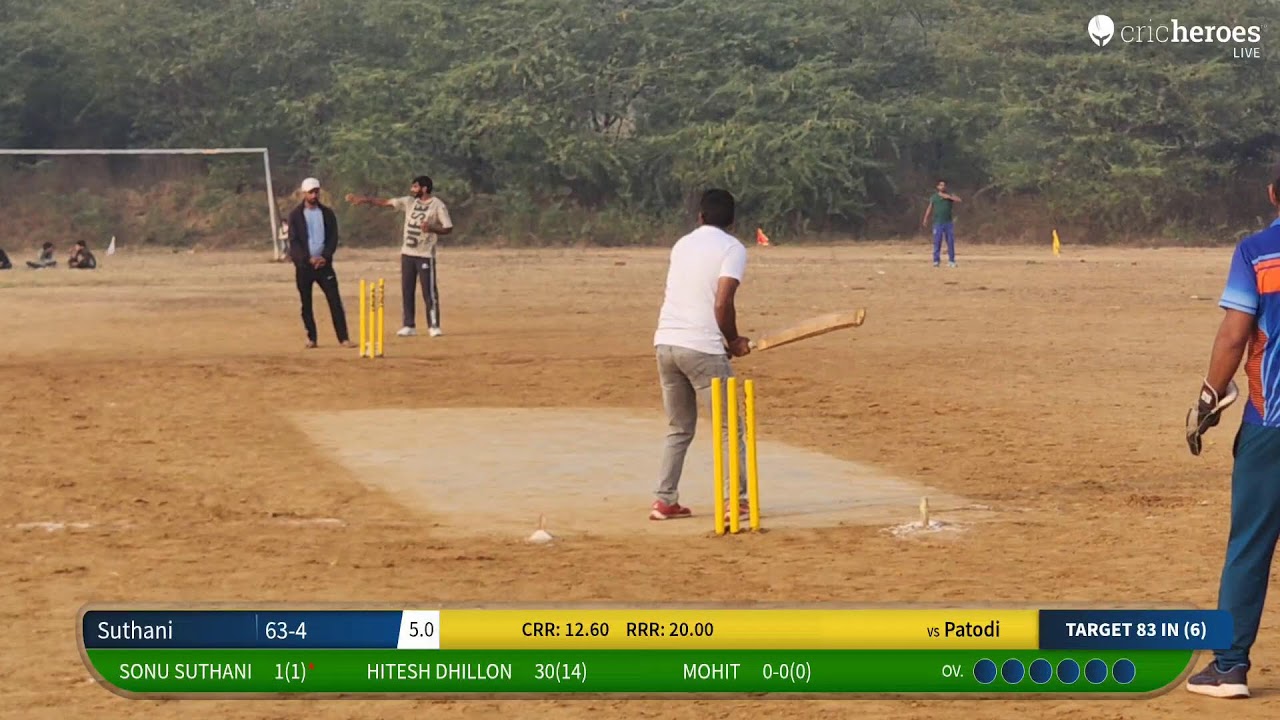 Patodi vs Suthani live cricket match | Dada Laleshwar Ji Cricket Tournament Lala  live - Lala Jhajj