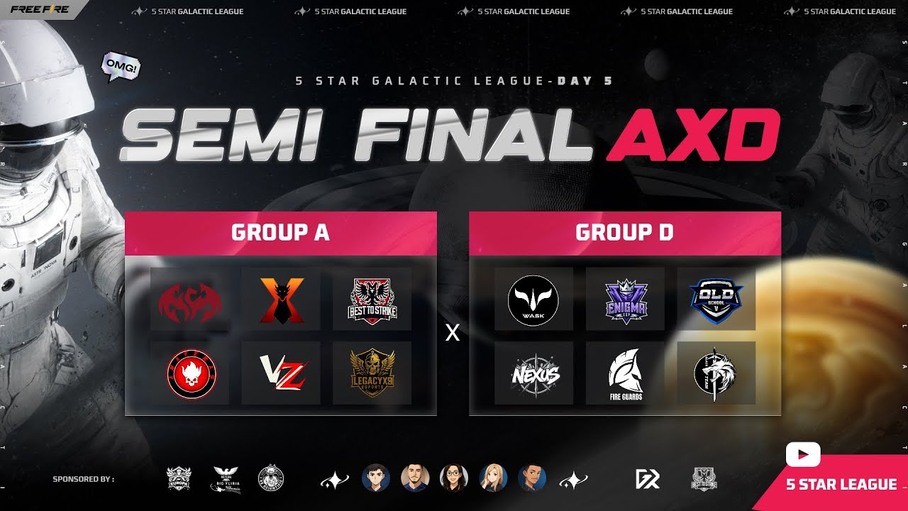 🌟 5 STAR GALACTIC LEAGUE 🌌 &ndash; SEMI🔥 GROUP AXD