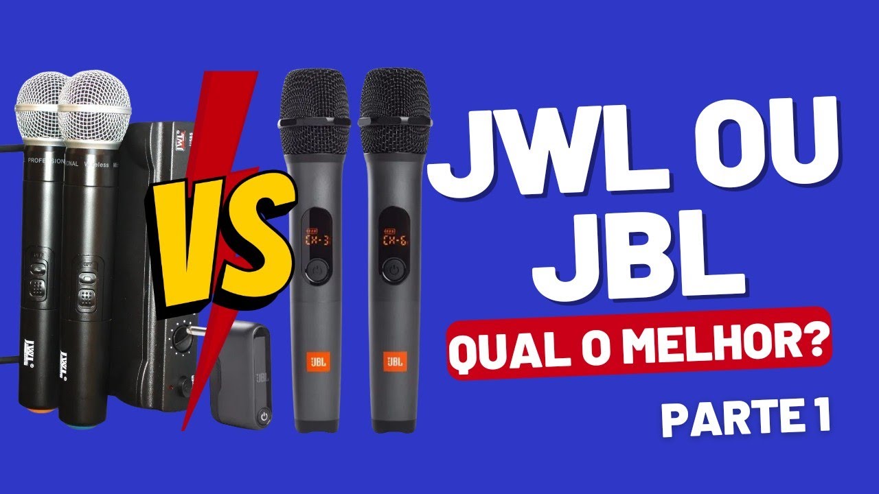 JBL MicBR2 e JWL U585 - Comparativo - PARTE 1