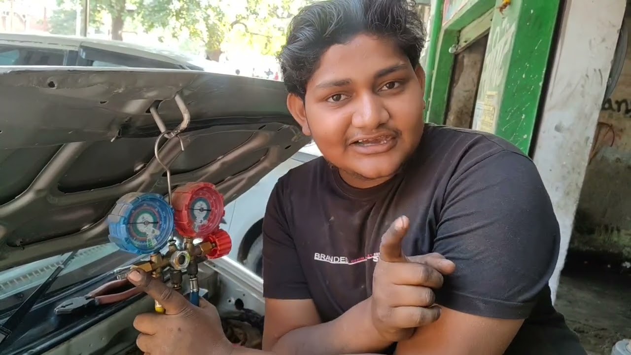 Koi bhi gadi me ac gess kese Dale ac gess fitting kese kare #tecnician #mechanical #mechenic 