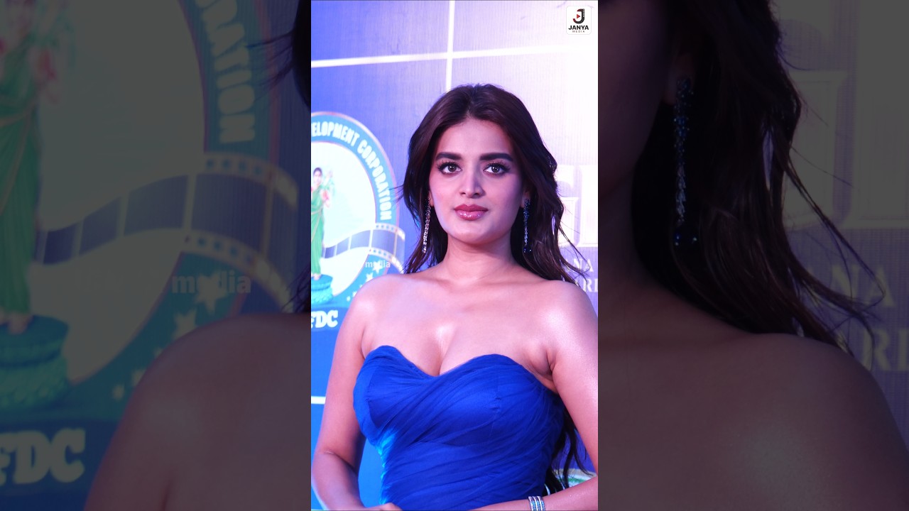 Beautiful Niddhi Agerwal💙💥 Spotted At Gaddar Film Awards✨️💫 #niddhiagerwal