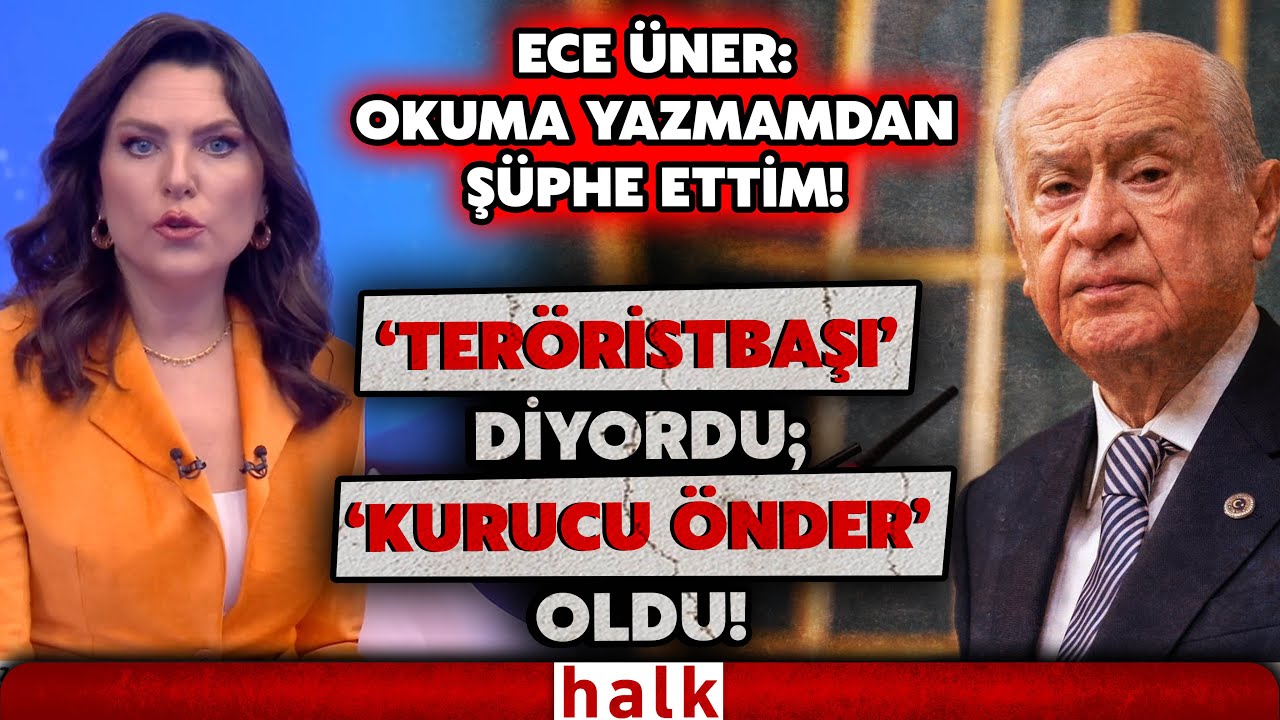 Devlet Bah&ccedil;eli i&ccedil;in bir ilk... &Ouml;calan'a ''PKK'nın kurucu &ouml;nderi'' dedi... Ece &Uuml;ner'den flaş s&ouml;zler!