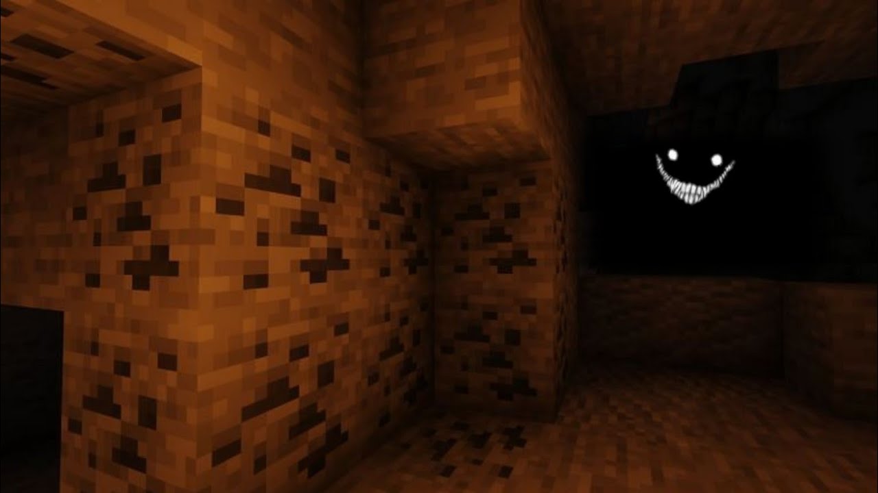 Minecraft cave sounds with scary images