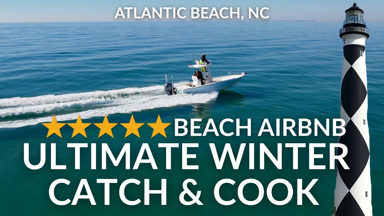 I Caught Dinner and Stayed at the Best Airbnb in Atlantic Beach, NC! (Catch & Cook)