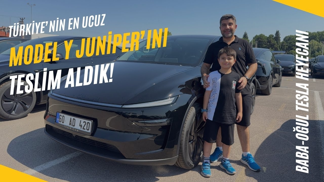 Türkiye'nin En Ucuz Model Y Juniper Teslimatı | Baba-Oğul Tesla Heyecanı :)