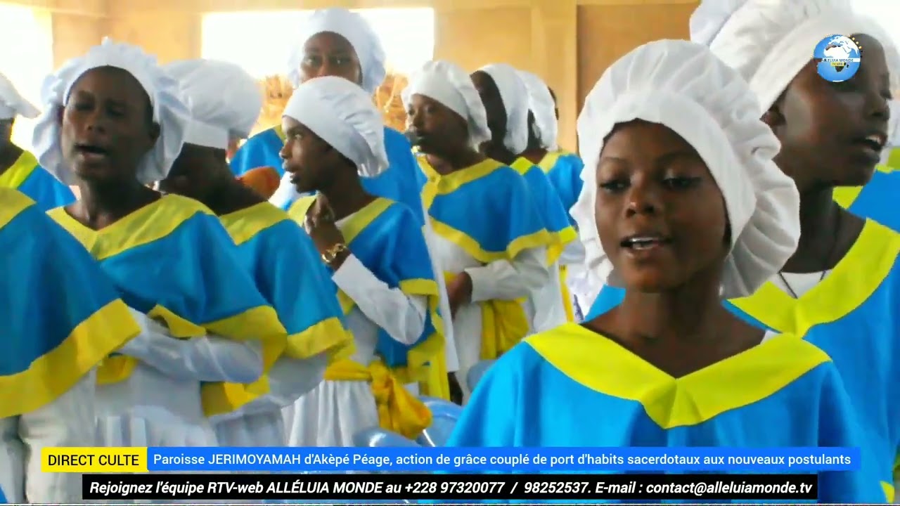 Paroisse JERIMOYAMAH d'Akèpé Péage, action de grâce des 1 an de vie sacerdotale. partie 1