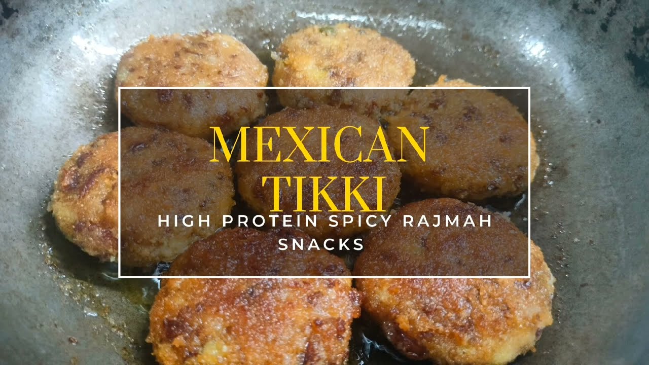 Spicy Mexican Rajmah Tikki High Protein Snack 