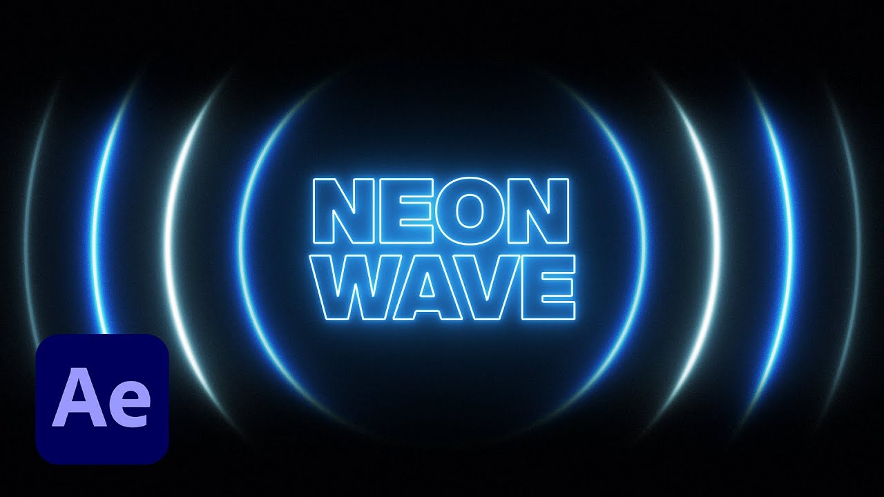 Neon Wave Animation in After Effects Tutorial | Easy Tutorial