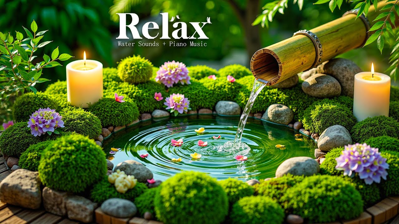 Healing Music for Inner Peace 🌿 Peaceful Piano with Water Sounds to Calm the Mind & Body