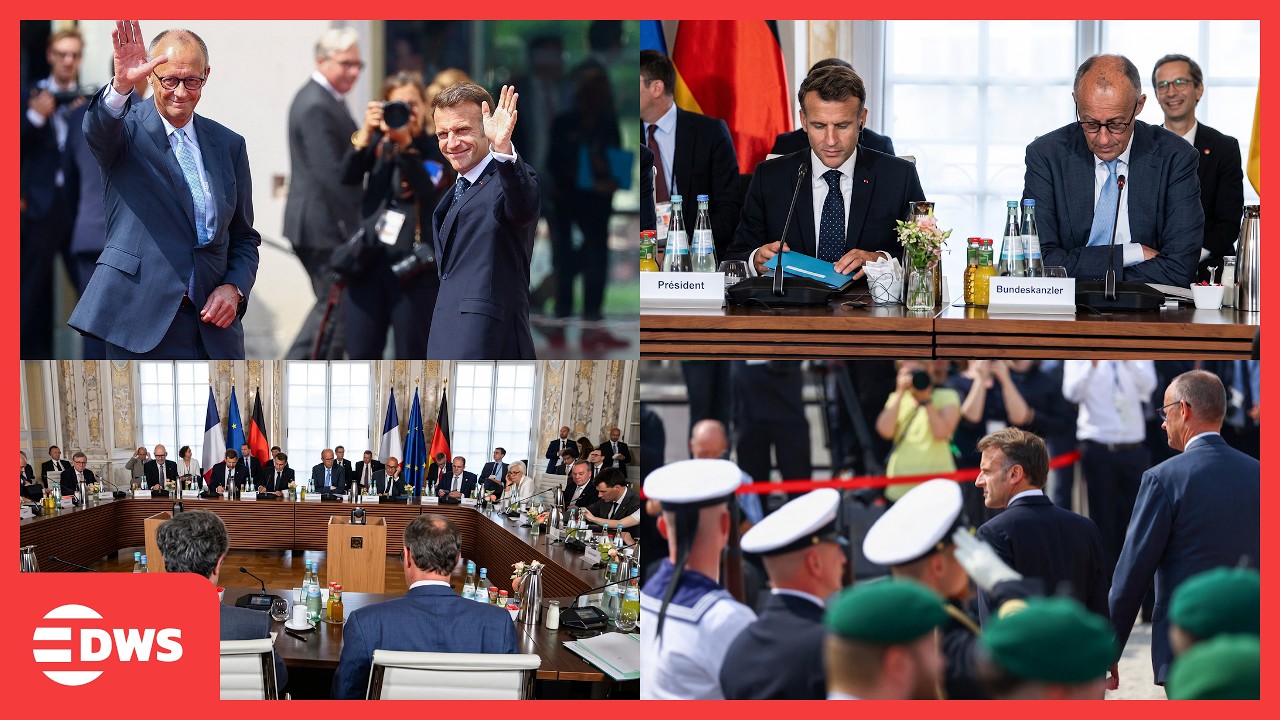 Merz Welcomes Macron With Military Honours And Holds Joint Cabinet Session | DWS News | AC1F