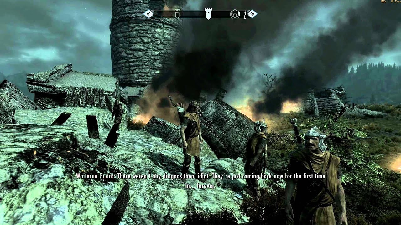 Elder Scrolls V: Skyrim Walkthrough in 1080p, Part 13: Slaying the First Dragon Mirmulnir