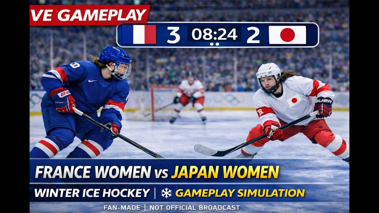 France Women vs Japan Women | Winter Ice Hockey | Gameplay Simulation