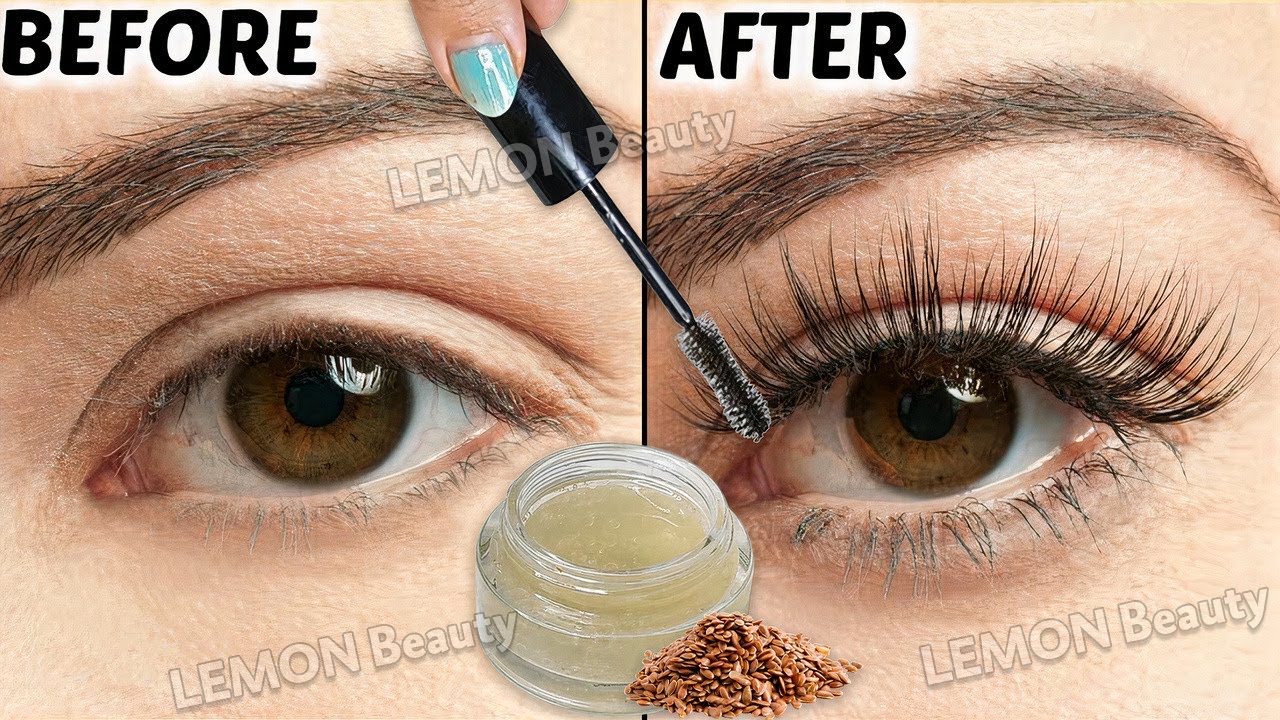 DIY Flaxseed Gel: Miracle Growth Serum for Longer Lashes & Fuller Brows from the first week 💯