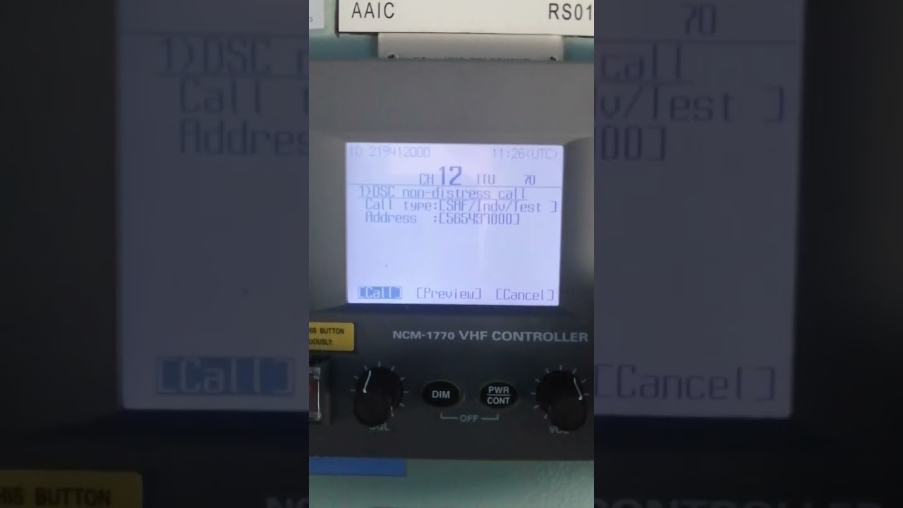 NAVIGATOR HACKS! How to test VHF Digital Selective Calling DSC radio w/ another ship station's MMSI