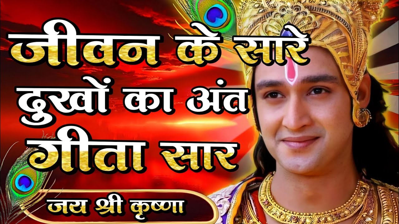 जीवन के सारे दुखों का अंत गीता सार |krishna anand| Krishna Motivational Speech |#krishna_motivation