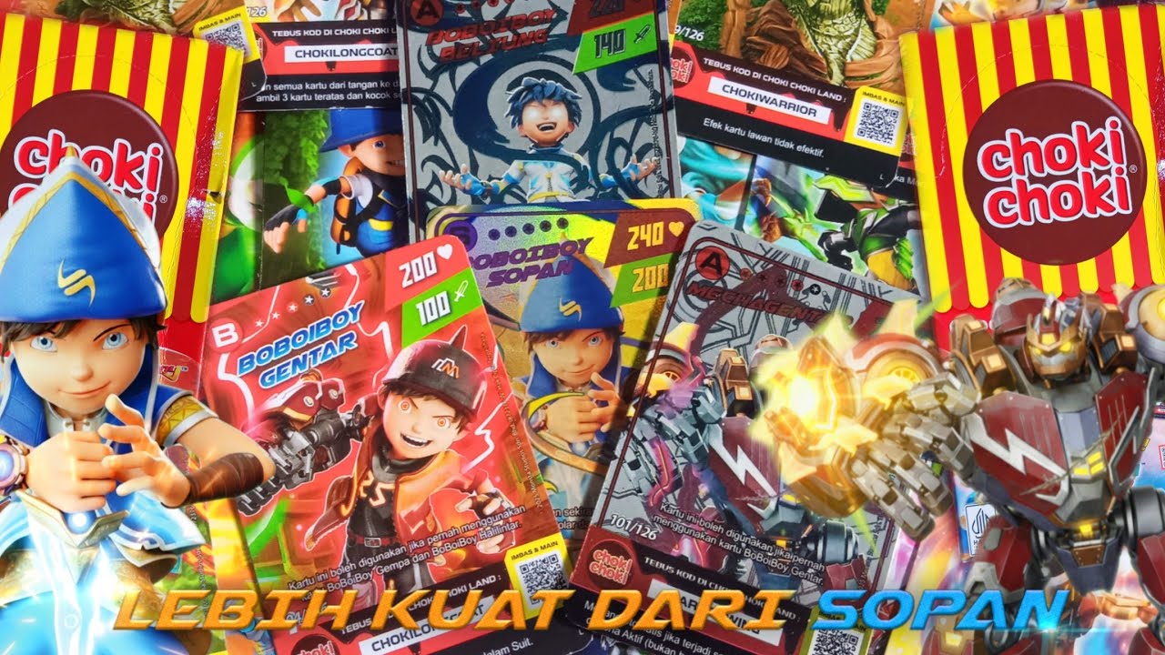 DAPAT BOBOIBOY SOPAN TAPI KARTU INI LEBIH KUAT ! Choki Choki Season 2 Phase 2 Monsta Galaxy Card 