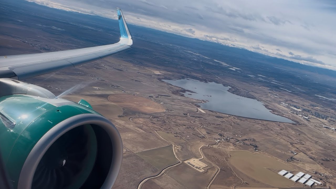 STUNNING Morning Departure out of Denver | Frontier A321neo | broadway aviation