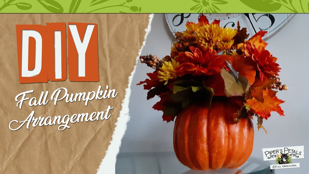 Learn How To Make A Fantastic Fall Silk Pumpkin Arrangement