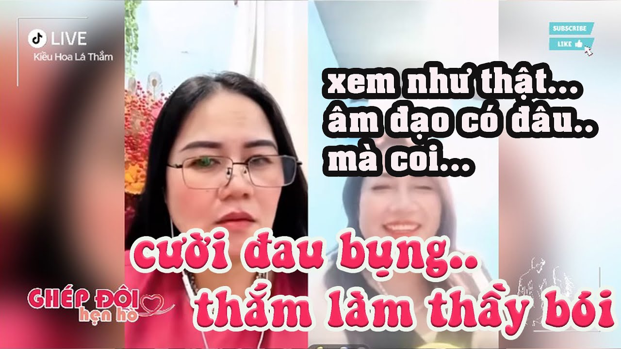 Thắm ghép đôi. Cười đau bụng thắm làm thầy bói