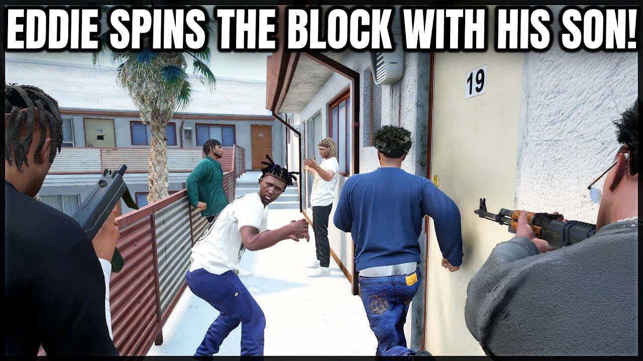 Eddie Spins The Block With His Son! | GTA RP | GrizzleyWorld Chiraq