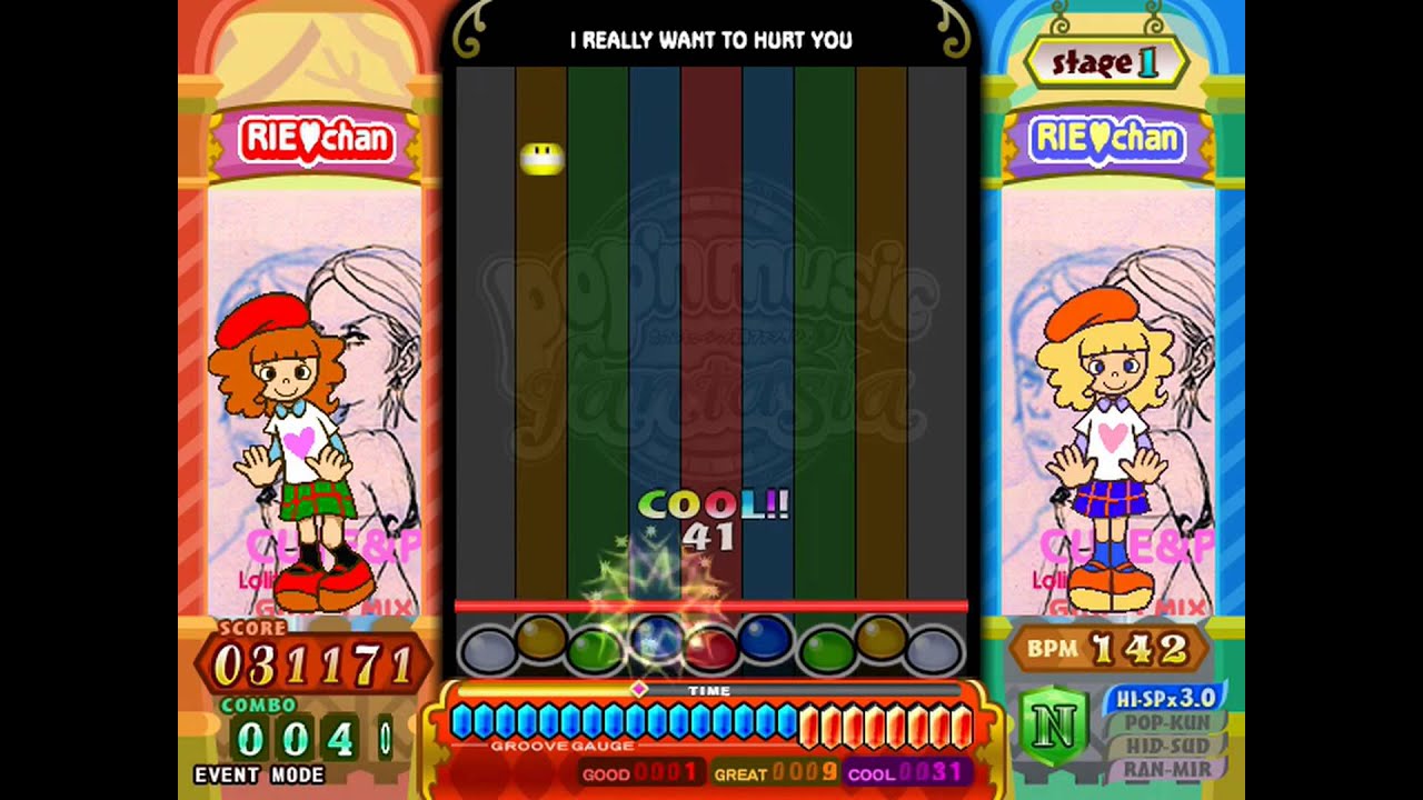 ポップン20「ポップス」I REALLY WANT TO HURT YOU（N8）「FULL COMBO」