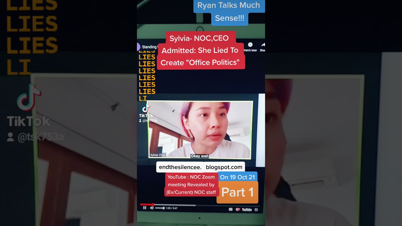 #sylviachan and #ryan #NOC dispute video leak  OCT 2021 / part 1 of 4