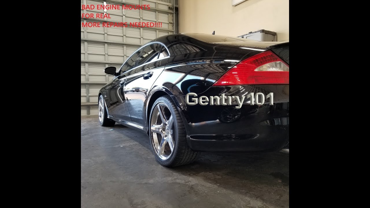 Engine Mounts are shot! AMG Engine Mount Replacement on CLS63 6.3L, Replace Mercedes Engine Mounts