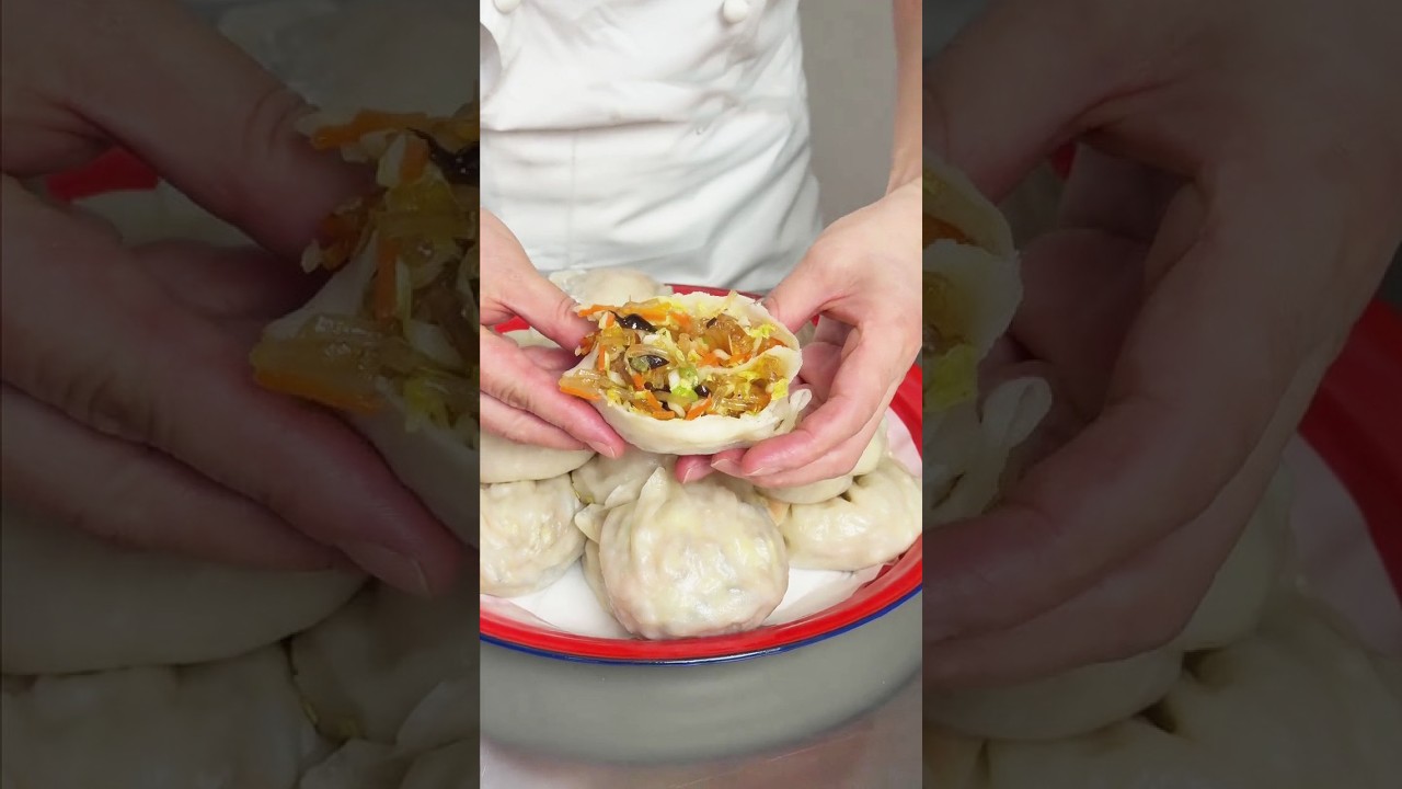Cabbage and Glass Noodle Steamed Dumplings
