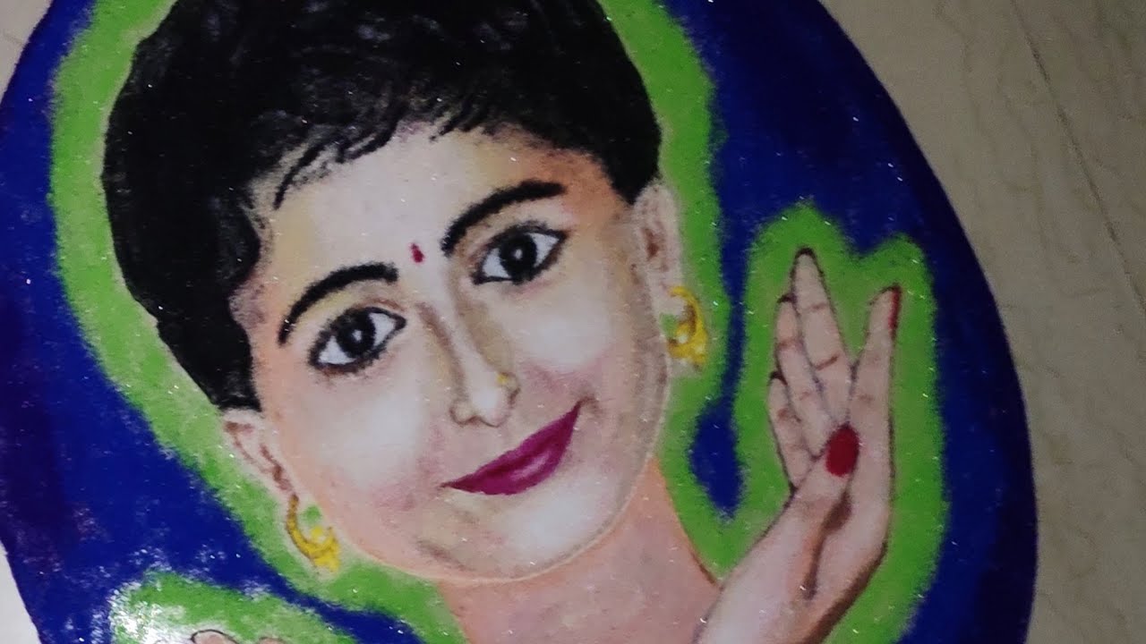 मेरी बेटी,मेरी शान,Daughters day rangoli Competition rangoli for beti bachao| Face rangoli