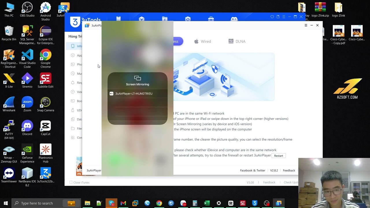 Hướng dẫn trình chiếu màn hình Iphone lên PC