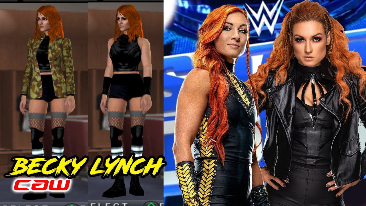 Becky Lynch wrestlemania 36 | How to create a wrestler PS2 Svr2011 PSP CAW Formula