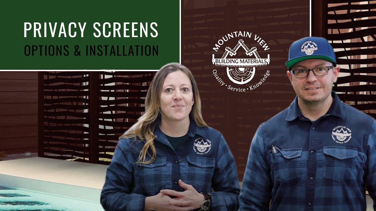 Privacy Screens - Options and Installation - Mountain View Building Materials Calgary