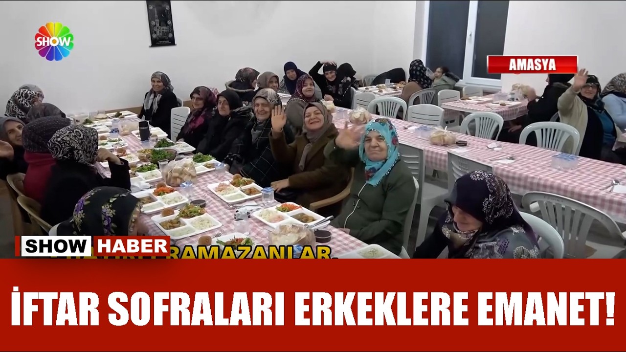 Bu köyde iftar yemeğini erkekler hazırlıyor!