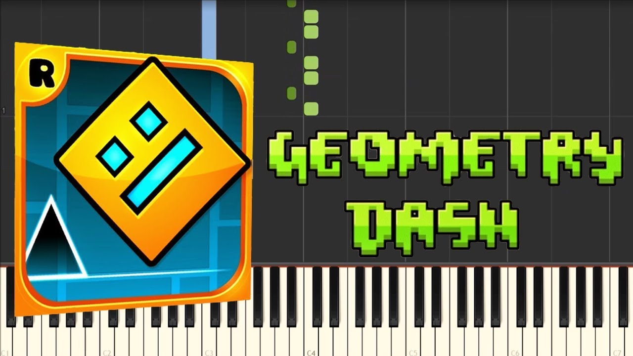 The Seven Seas - Geometry Dash Meltdown [Piano Tutorial] (Synthesia)
