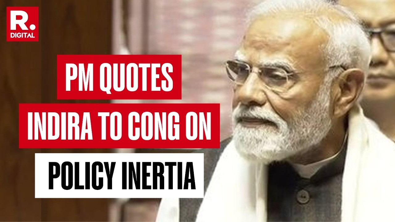 PM Modi Quotes Indira Gandhi To Remind Congress Of Their Policy Failures