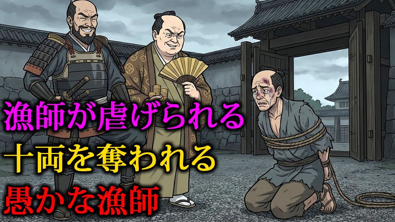 泥の中の十両の黄金   貧しい漁師の運命が、やがて他人の欲望を招くことになる物語。人間の欲に溺れた末、必ず報いを受ける物語！野談 | 伝説 | 昔話  説話 | 民話