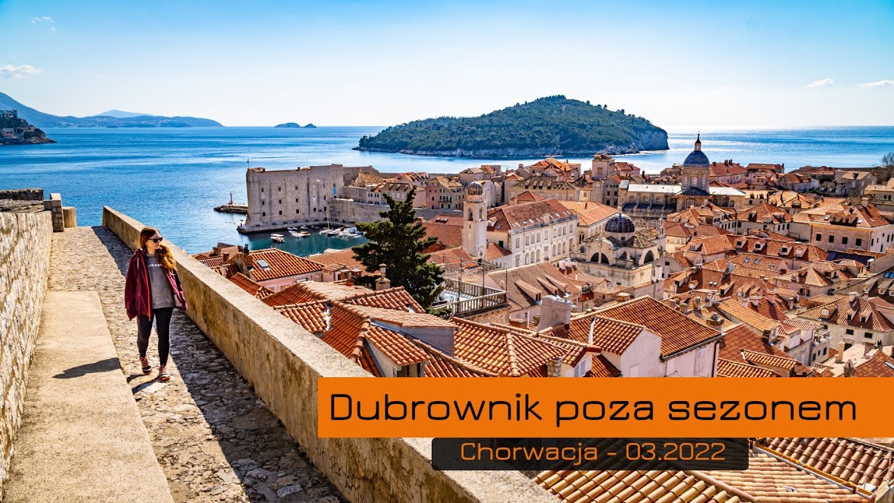 Marcowy Dubrownik - zachód słońca, mury i pustki