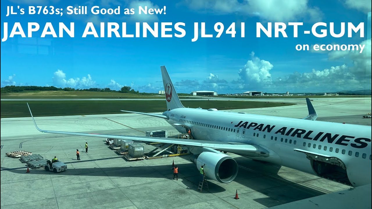 JAL's B763ERs are Still Good as New | Japan Airlines JL 941 NRT-GUM on Economy