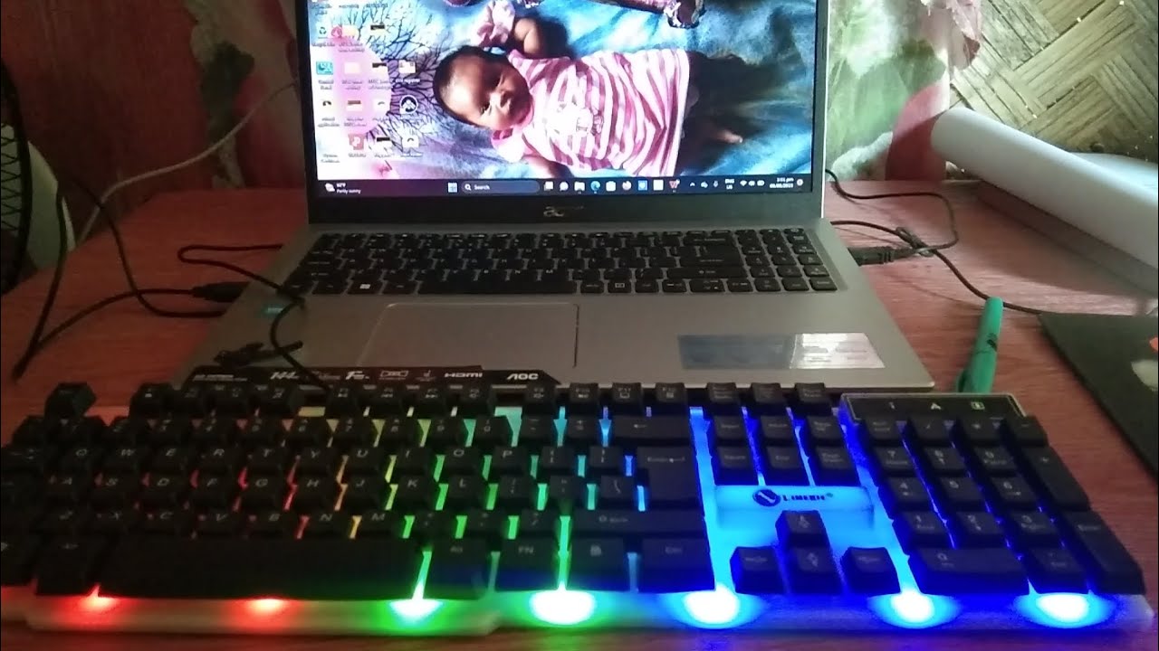 GTX300 SET UP/how to light the keyboard gtx300/GiemelTutorial