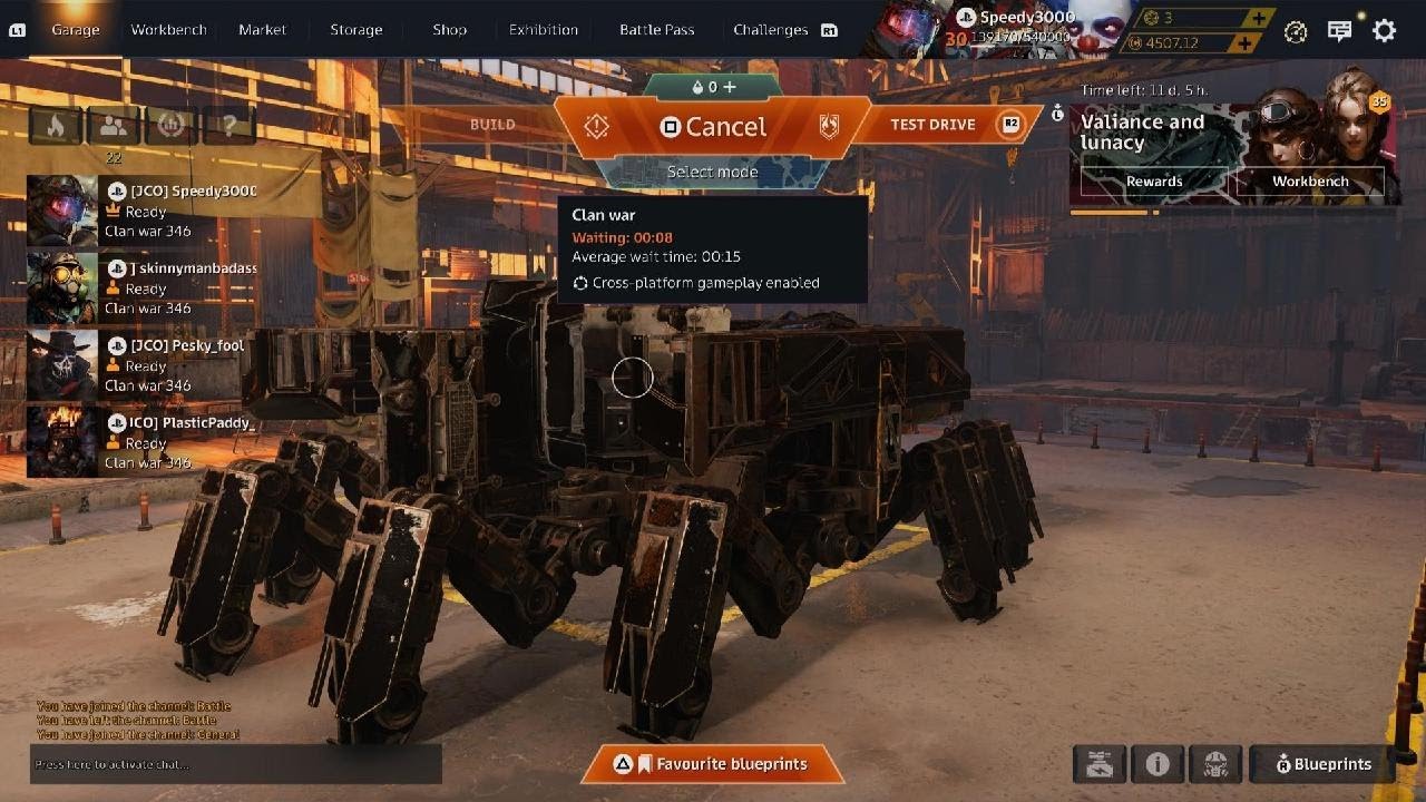 Crossout Clan War - JCO vs 5ACK