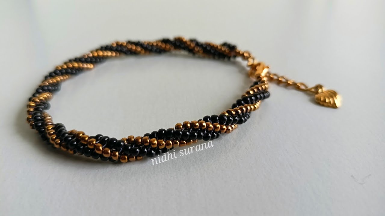 Multipurpose Twisted Rope with seed beads only/Bracelet/Necklace/Anklet/Tutorial diy