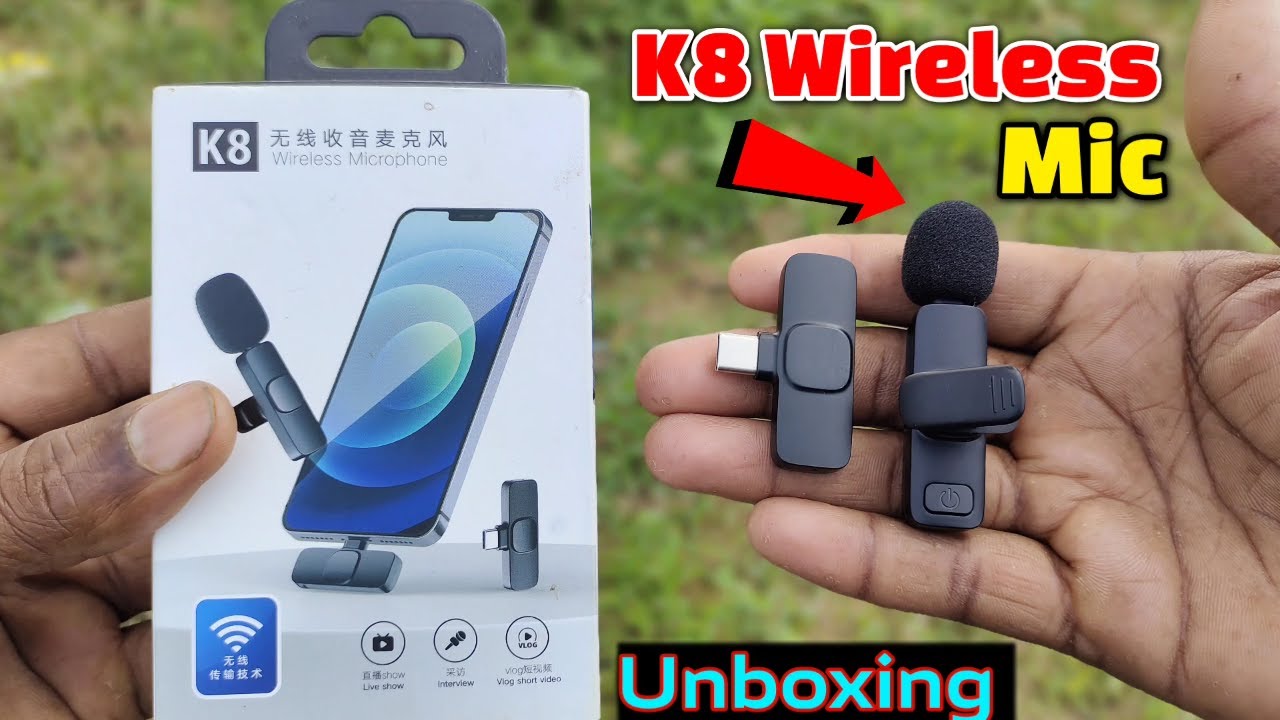 K8 Wireless 😱 microphone how to connect phone 2022