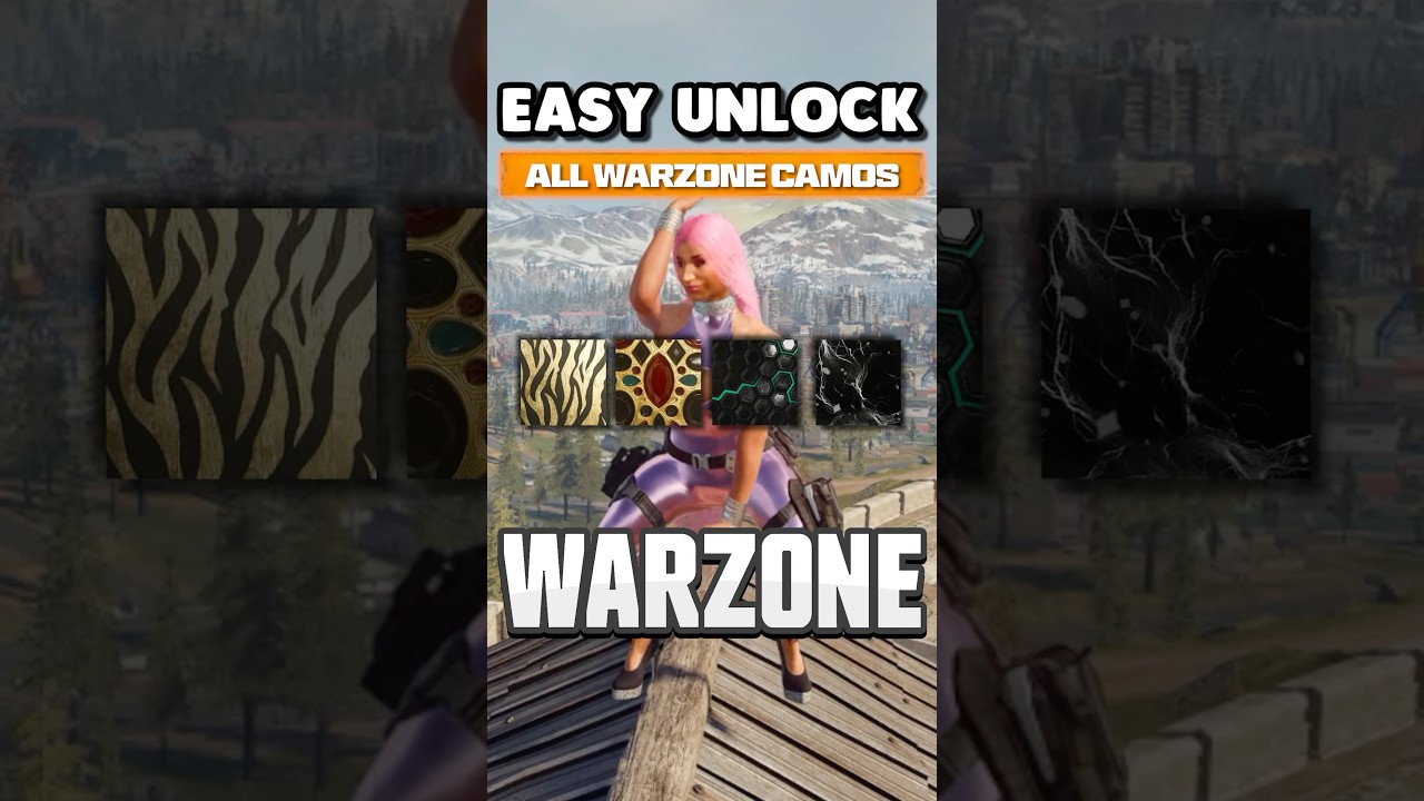 Odblokuj WSZYSTKIE kamuflaże Warzone (ŁATWE)
