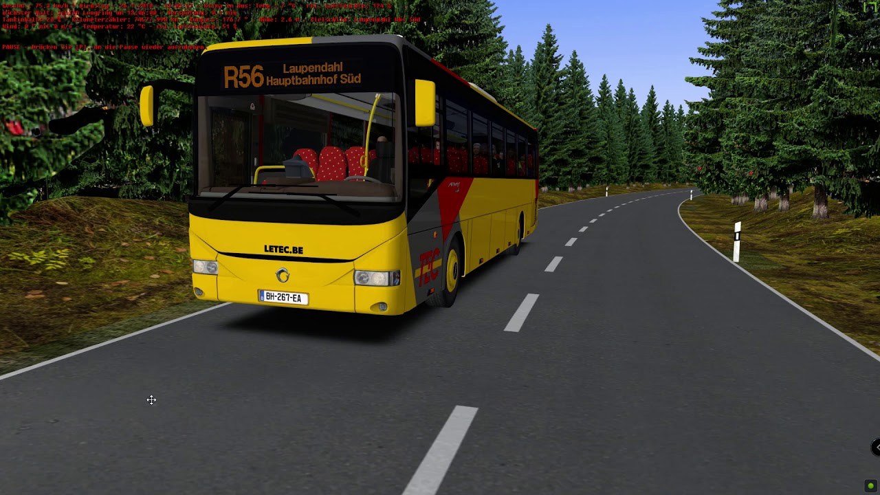 OMSI 2  Steam Edition | Irisbus Iveco | TEC Wallonie 2020 | Stadtedreieck V3.1 Map |