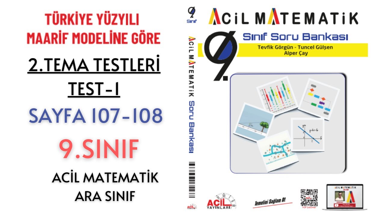 9.Sınıf Soru Bankası 2.TEMA TESTLERİ Test-1 (Sayfa 107-108)