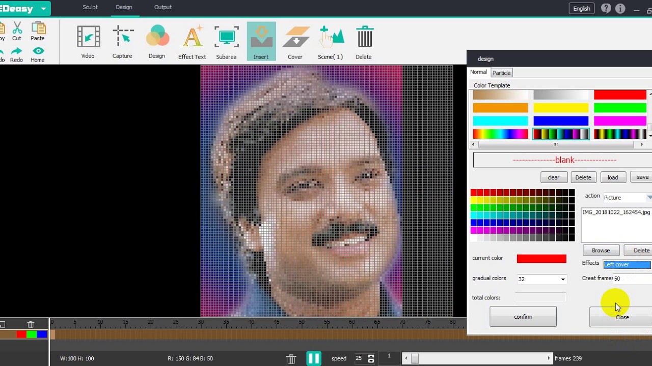 LED EASY How to upload photos in led easy software In Tamil