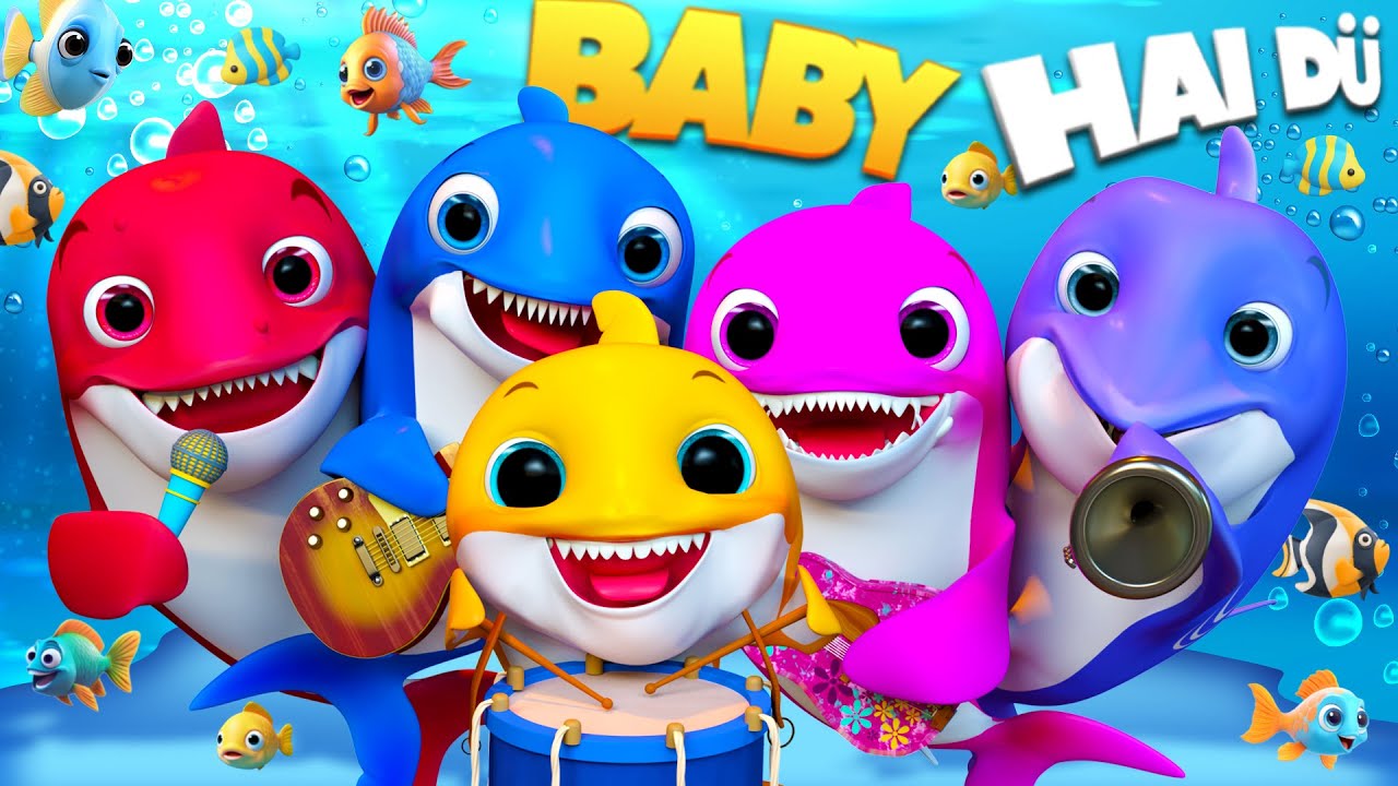 🔴Baby Shark's Learn Color Splash 🌈🦈, Wheels on The Bus Song , #babyshark #nurseryrhymes